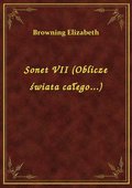 Sonet VII (Oblicze świata całego...) - ebook